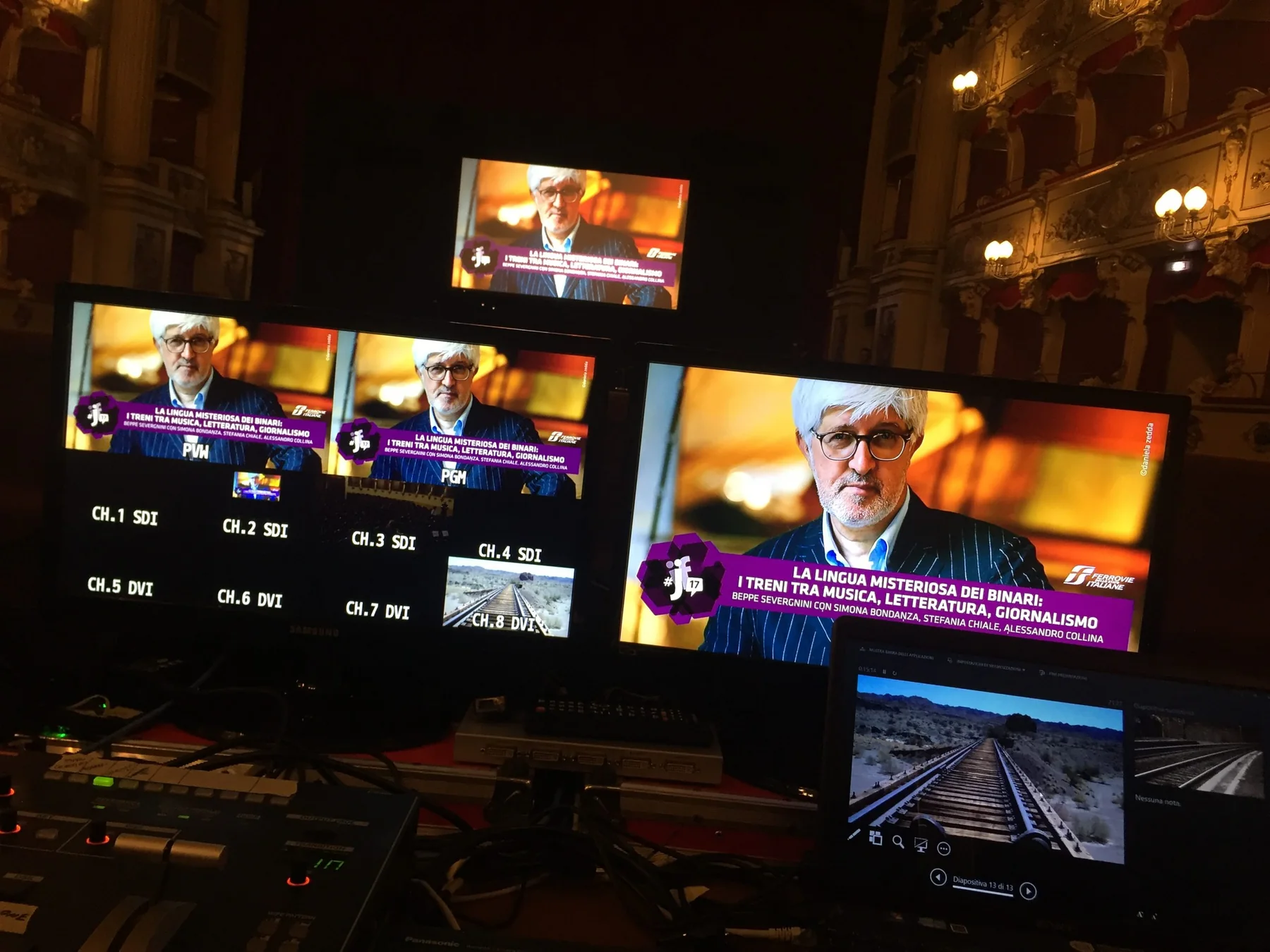 Regia multicamera durante il Festival Internazionale del Giornalismo